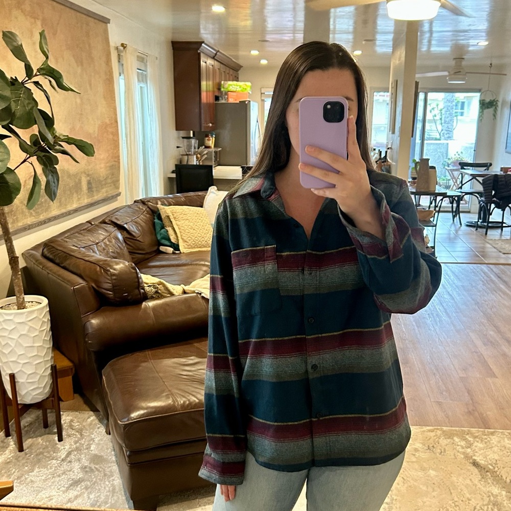 Pendleton 100% Wool Striped Shacket L